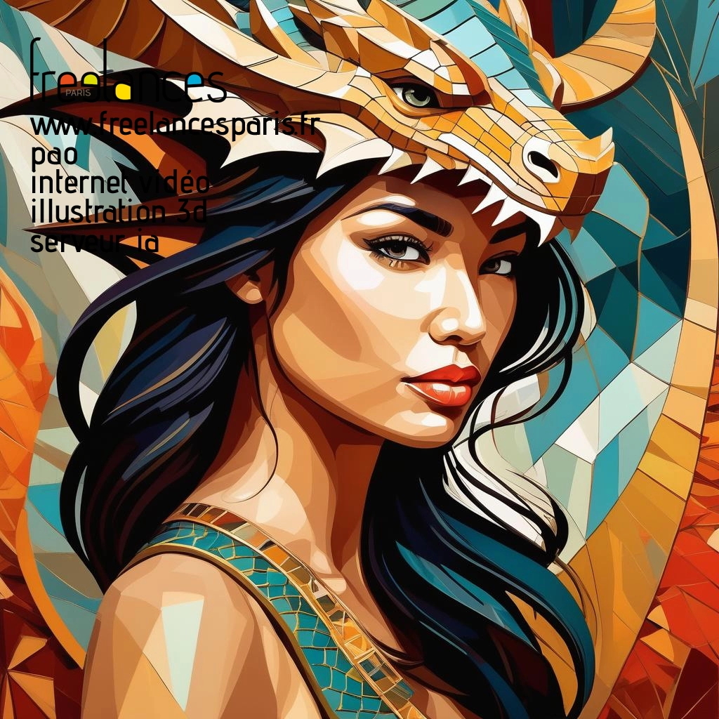 Pao mise en page internet vidéo illustration 3d serveur IA générative AI freelance paris studio de création magazines uzar84h0